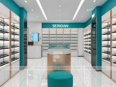 Fresh Aqua Vision Boutique Layout with Central Service Counter