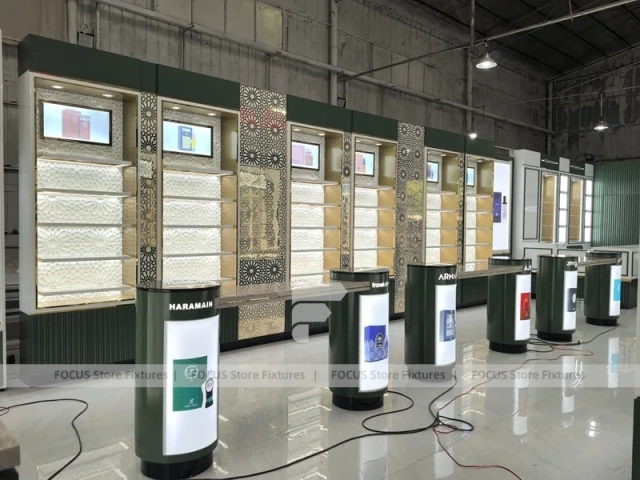 Full Perfume Showroom With Wall Bays And Pedestal Testers