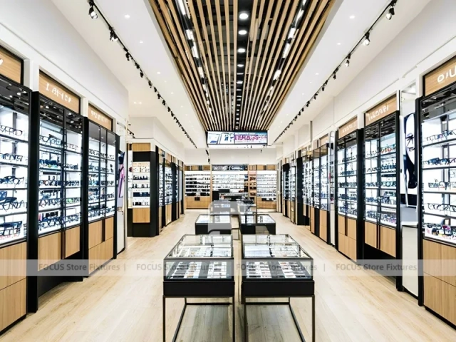 Gallery Black Vision Retail Walkway with Screen-Integrated Side Walls