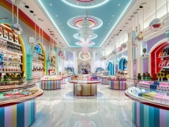 Gallery Candy with Jewel Box Shelving Sweet Luxury Layout