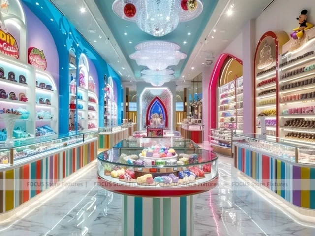 Gallery Candy with Jewel Box Shelving Sweet Luxury Layout