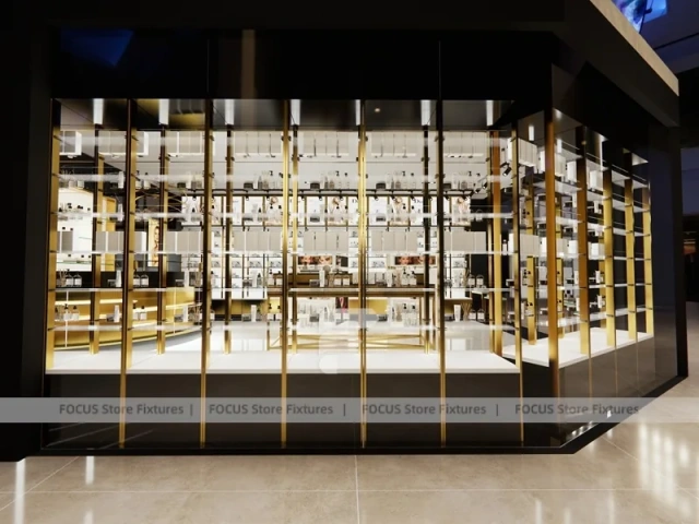 Gold Framed Perfume Gallery Wall Display