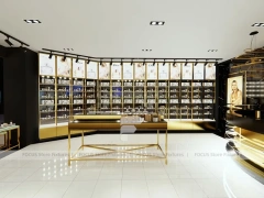 Gold Framed Perfume Gallery Wall Display