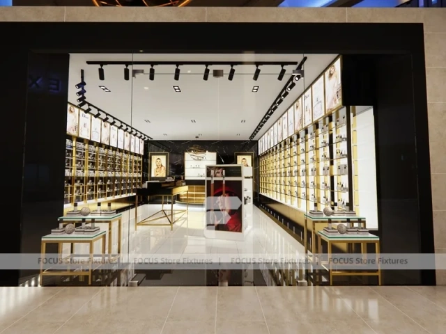 Gold Framed Perfume Gallery Wall Display
