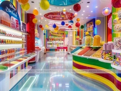 Lollipop Pop Sweet Retail Space for Custom Sweets Retail