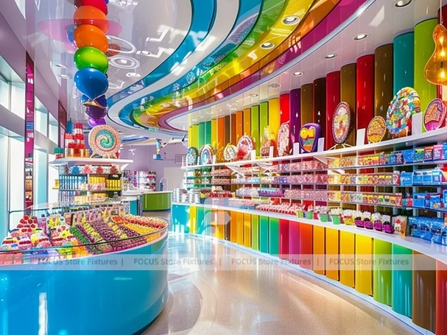 Lollipop Pop Sweet Retail Space for Custom Sweets Retail