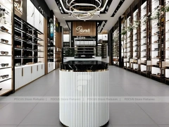 Luxury Consultation Vision Retail Studio with Poster-Lit Display Wall