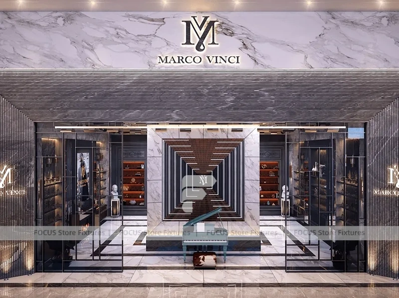 Luxury Dark Wood Perfume Flagship Boutique
