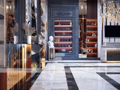 Luxury Dark Wood Perfume Flagship Boutique