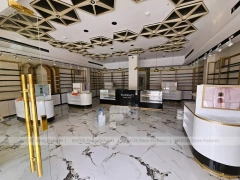 Luxury White Gold Perfume Boutique Layout