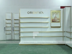 Minimal White Perfume Corner Wall System