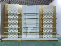 Minimal White Perfume Corner Wall System