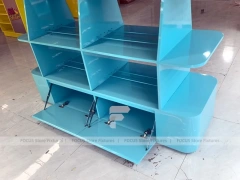 Mint Pop Candy Shelf Fixture with Rounded Corner Shelves