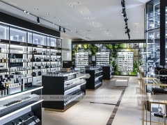 Modern Perfume Aisle With Botanical Feature Wall