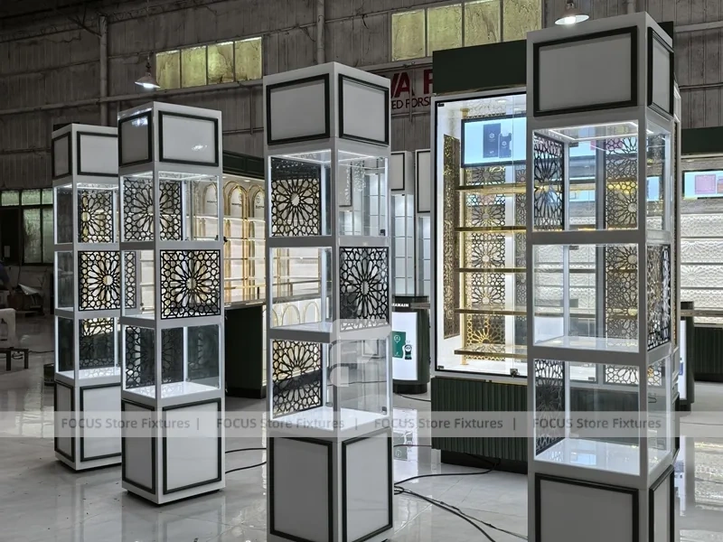 Modular Perfume Tower Showcase Display