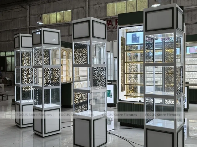 Modular Perfume Tower Showcase Display