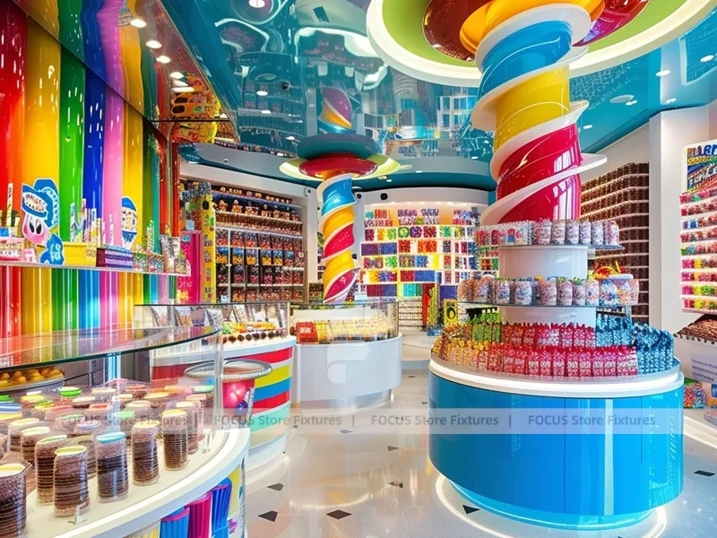 Playland Candy Candy Showcase Boutique for Custom Sweets Retail