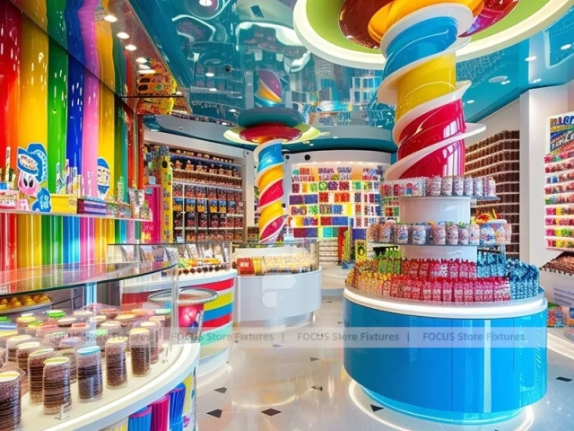 Playland Candy Candy Showcase Boutique for Custom Sweets Retail