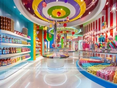 Playland Candy Candy Showcase Boutique for Custom Sweets Retail