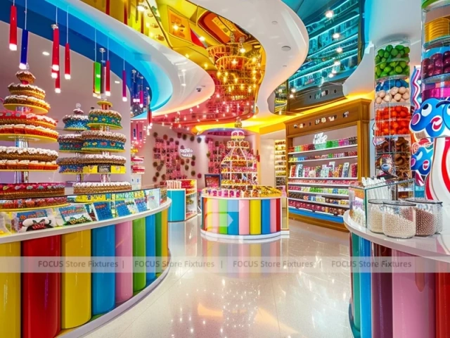 Playland Candy Candy Showcase Boutique for Custom Sweets Retail