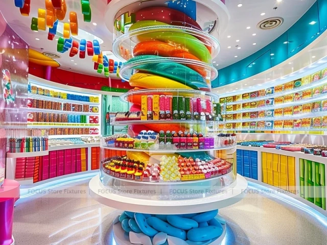 Playland Candy Candy Showcase Boutique with Storybook Shelving Walls