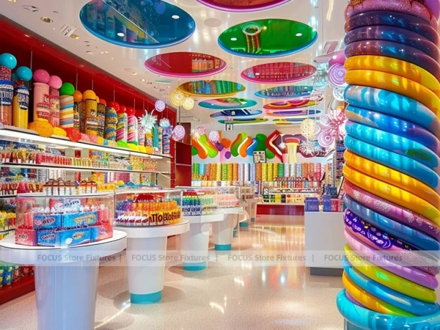 Playland Candy Candy Showcase Boutique with Storybook Shelving Walls