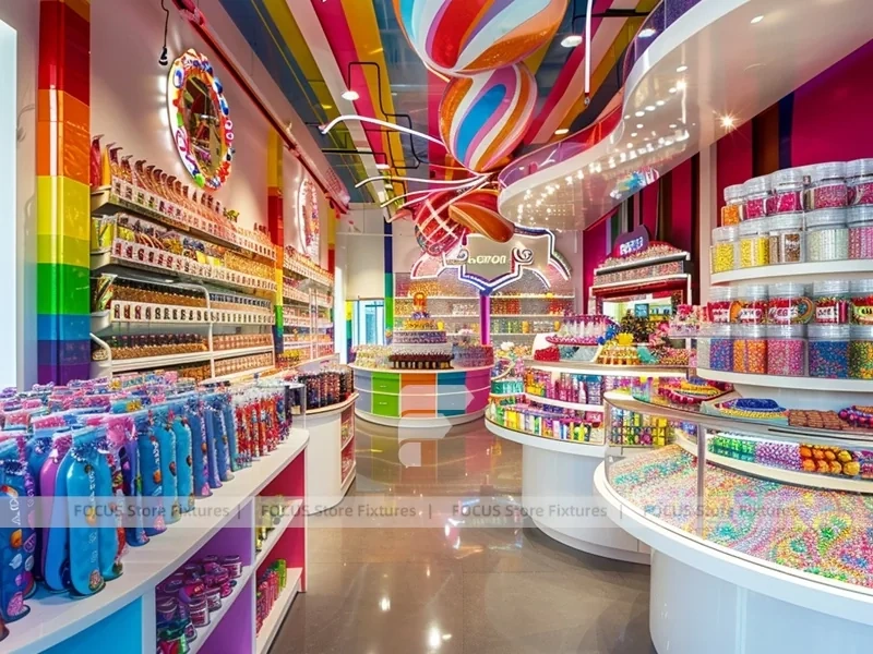 Playland Candy Candy Showcase Boutique with Storybook Shelving Walls