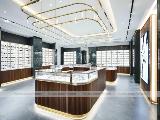 Premium Timber Vision Boutique System with Wide-Aisle Showcase Plan