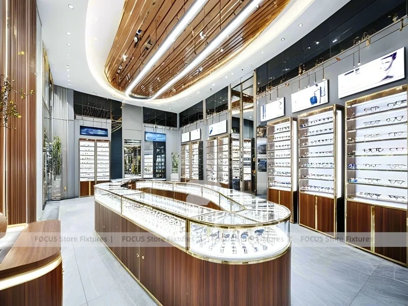 Premium Timber Vision Boutique System with Wide-Aisle Showcase Plan