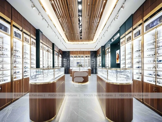 Premium Timber Vision Boutique System with Wide-Aisle Showcase Plan