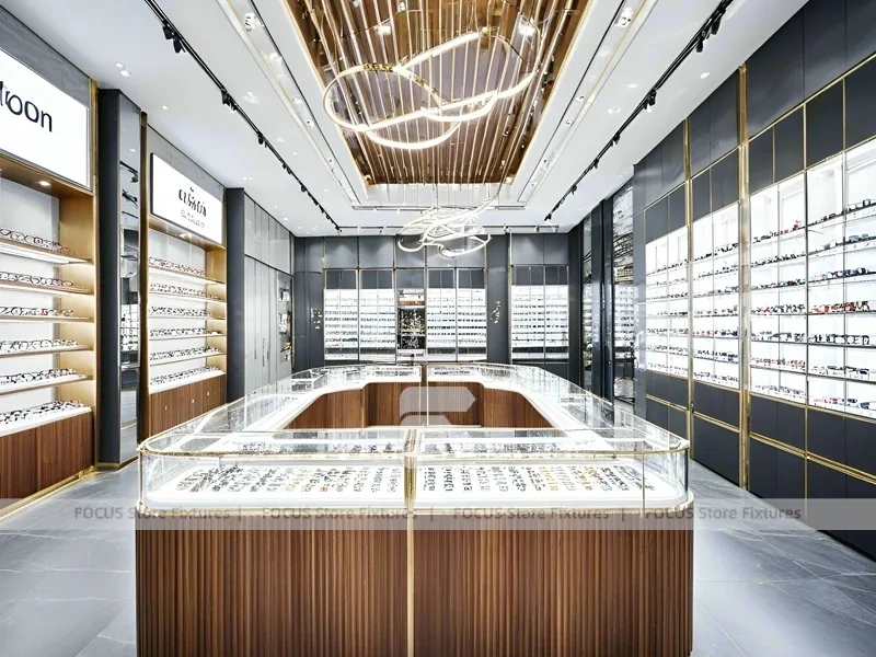 Premium Timber Vision Boutique System with Wide-Aisle Showcase Plan