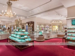 Rainbow Candy Pavilion with Glass Island Counters