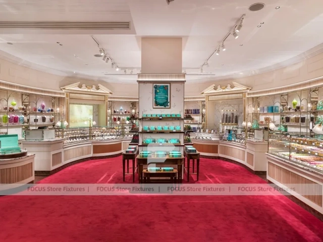 Rainbow Candy Pavilion with Glass Island Counters