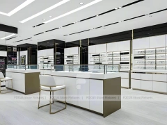 Refined White Vision Retail Display with Open Consultation Zone