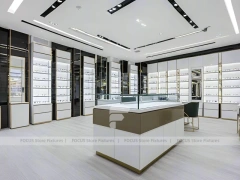 Refined White Vision Retail Display with Open Consultation Zone