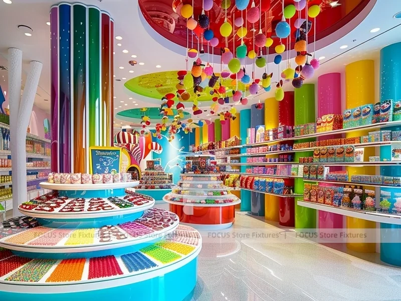 Sky Candy Candy Boutique Interior with Sculpted Candy Columns