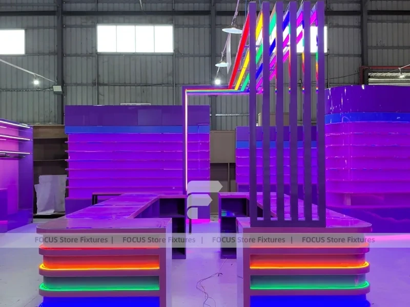 Sky Candy Candy Kiosk Counter with LED Outline Frame