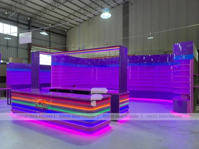 Sky Candy Candy Kiosk Counter with LED Outline Frame