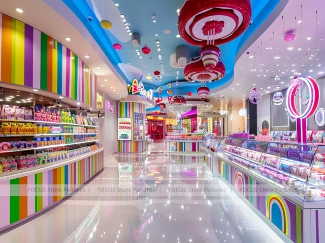 Sky Candy Candy Market Display with Immersive Candy Walkway