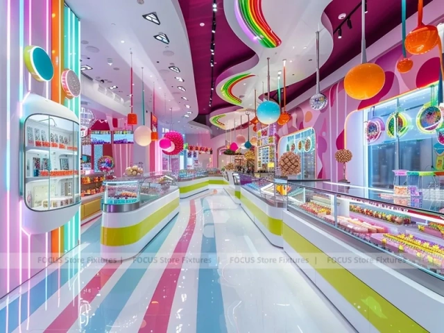 Sky Candy Candy Market Display with Immersive Candy Walkway