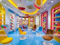 Sky Candy Candy Shop Interior with Bright Window Shelving
