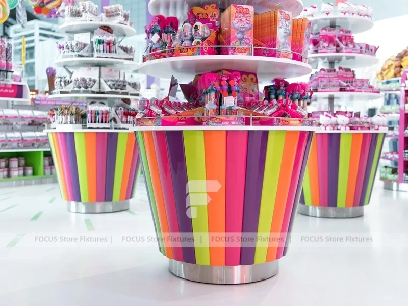 Sky Candy Candy Shop Interior with Central Lollipop Feature