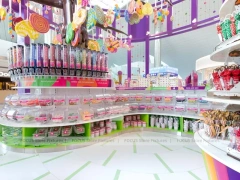 Sky Candy Candy Shop Interior with Central Lollipop Feature
