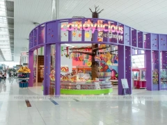 Sky Candy Candy Shop Interior with Central Lollipop Feature