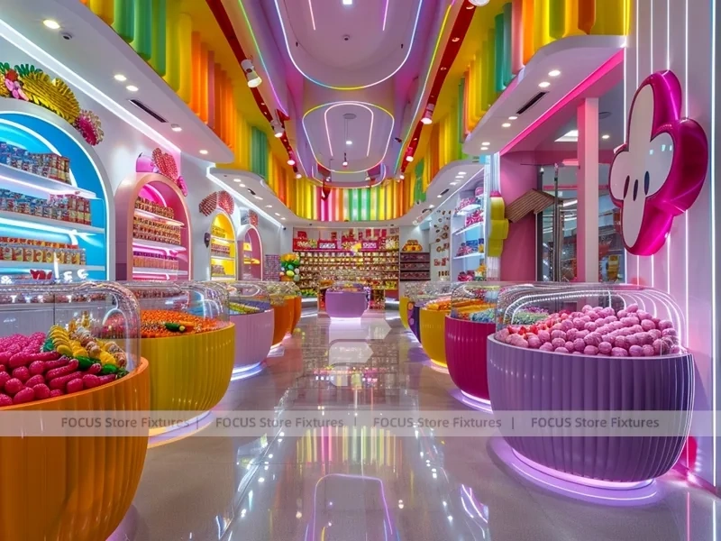 Sky Candy Candy Showcase Boutique with Storybook Shelving Walls