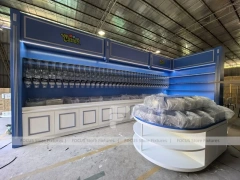 Sky Candy Candy Wall Display System with Lit Arched Niches