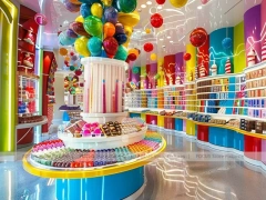 Sky Candy Confectionery Gallery Shop with High-Capacity Candy Walls
