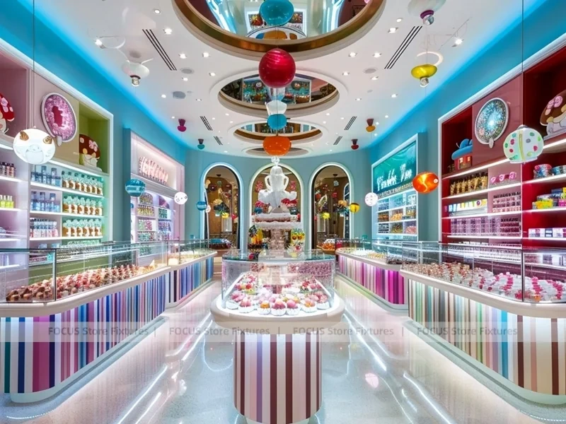 Sky Candy Confectionery Gallery Store with Symmetrical Island Counters