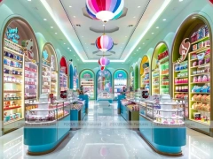 Sky Candy Confectionery Gallery Store with Symmetrical Island Counters