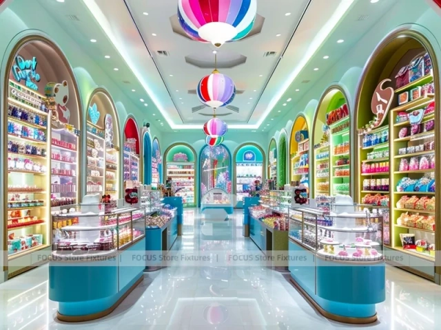 Sky Candy Confectionery Gallery Store with Symmetrical Island Counters